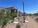 Community walking path with landscaping and residential homes at 11593 Cedar Shore Ave, Las Vegas, NV 89138