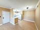 Open floorplan with the view of the kitchen and lighting fixture above the counter at 1300 S Arlington St # 202, Las Vegas, NV 89104
