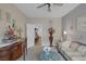 Comfortable living room with classic decor and an open doorway at 1401 Cattail Falls St, Boulder City, NV 89005