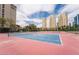 Enjoy the community tennis courts with the beautiful skyline in the background at this resort-style property at 205 E Harmon Ave # 409, Las Vegas, NV 89169