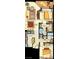 A 2 bedroom/2 bath Meridian floorplan has a living room, kitchen, deck, and storage at 270 E Flamingo Rd # 214, Las Vegas, NV 89169