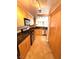 A kitchen with stainless steel appliances, a built-in pantry, and granite countertops is neat and clean at 270 E Flamingo Rd # 214, Las Vegas, NV 89169
