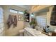 Cozy bathroom with plants, decor, and tile sink at 2701 Brookstone Ct, Las Vegas, NV 89117