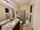 Bathroom featuring granite countertops, modern fixtures, and a shower/tub at 2707 Chinaberry Hill St, Laughlin, NV 89029