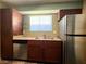 A modern kitchen featuring stainless steel appliances and granite countertops at 2750 S Durango Dr # 1038, Las Vegas, NV 89117