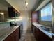 A modern kitchen featuring stainless steel appliances and granite countertops at 2750 S Durango Dr # 1038, Las Vegas, NV 89117