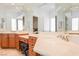 Beautiful bathroom with marble countertops, dual sinks, and ample counter space at 2805 High Sail Ct, Las Vegas, NV 89117
