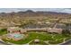 Expansive community with a pool, clubhouse, and desert landscape at 2864 Sumter Valley Cir, Henderson, NV 89052