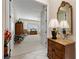 Inviting entrance to the main bedroom featuring an ensuite bathroom, and decorative furnishings at 2864 Sumter Valley Cir, Henderson, NV 89052