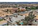 Breathtaking aerial shot showing community streets and a backyard pool oasis at 3290 Vicki Ave, Las Vegas, NV 89139