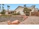 Well-manicured front yard with mature landscaping and a charming single-story home at 3290 Vicki Ave, Las Vegas, NV 89139