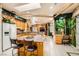 Spacious kitchen features granite countertops, an island with seating, and a stylish design at 3290 Vicki Ave, Las Vegas, NV 89139