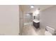 Bright bathroom with tiled shower, modern vanity and tile flooring at 353 E Bonneville Ave # 125, Las Vegas, NV 89101