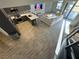 Stylish kitchen flows into a contemporary living space with a comfortable sectional sofa at 353 E Bonneville Ave # 125, Las Vegas, NV 89101