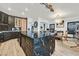 Elegant kitchen with a large island, sophisticated lighting, and an open layout perfect for gatherings at 3738 Falcon Springs Dr, Las Vegas, NV 89147