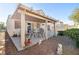 Outdoor patio and landscaping offer a quiet space for relaxation and entertaining guests at 3854 Spruceview Ct, Las Vegas, NV 89147