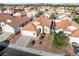 Charming single-story home featuring a tile roof, desert landscaping, and an attached two car garage at 3854 Spruceview Ct, Las Vegas, NV 89147