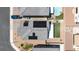 Energy-efficient home with rooftop solar panels and meticulously landscaped surroundings at 438 Shimmering Sands Ave, North Las Vegas, NV 89031