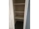 A well-lit linen closet with shelves offering ample storage space for linens and other household items at 5536 Cleary Ct, Las Vegas, NV 89108