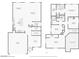 Detailed floor plan showcasing the layout of the home's two floors, including dimensions of rooms and closets at 5655 Danforth Ave, Las Vegas, NV 89141