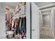 Walk in closet with shelving and clothing racks and storage at 5957 Olivine Falls Ave, Las Vegas, NV 89130