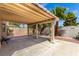 Spacious covered patio is great for shade and outdoor living at 6428 Yarmouth Dr, Las Vegas, NV 89108