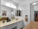 Bright bathroom with neutral colors and a dedicated vanity area at 7268 Wichita Ct, Las Vegas, NV 89119