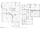 Two-story floor plan with clearly defined rooms, including kitchen, bedrooms, living spaces, and outdoor courtyard at 7872 Regency Park St, Las Vegas, NV 89149