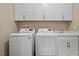Well-equipped laundry room features modern appliances and ample cabinet space, providing efficiency and organization at 8058 Big Skye Ranch St, Las Vegas, NV 89166