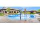 Community splash pad featuring interactive water features and a nearby recreation center for Gathering fun at 8058 Big Skye Ranch St, Las Vegas, NV 89166