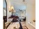 Bright bathroom vanity with a marble sink, decor, and mirror at 8091 Mosaic Sunrise Ln, Las Vegas, NV 89166