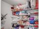 Organized walk-in closet with shelving for ample storage at 9656 Paraiso Springs St, Las Vegas, NV 89139