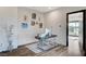 This home office space features hardwood floors, modern decor, and lots of light at 1181 Calle De Luz, Henderson, NV 89012
