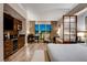 Chic hotel suite with kitchenette and city views provides a luxurious and comfortable living space at 145 E Harmon Ave # 3807, Las Vegas, NV 89109