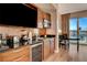 A convenient kitchenette area featuring modern appliances and a comfortable dining space at 145 E Harmon Ave # 3807, Las Vegas, NV 89109