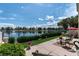 Spacious backyard overlooking a tranquil lake, ideal for outdoor gatherings and leisure at 2529 Seascape Dr, Las Vegas, NV 89128