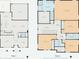 Detailed two-story floor plan layout showcasing room dimensions, layout, and garage placement at 3141 Monet Sunrise Ave, Henderson, NV 89044