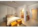 Well-lit bedroom with closet access and modern furnishings at 353 E Bonneville Ave # 215, Las Vegas, NV 89101