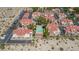 Here's a detailed aerial shot of the complex highlighting a community pool and spa area nestled among well-maintained buildings at 3791 Desert Marina Dr # 109, Laughlin, NV 89029