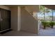 Exterior entrance to a condo featuring a security door and desert landscape at 3791 Desert Marina Dr # 109, Laughlin, NV 89029