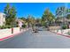 View of the community entrance gate and surrounding buildings at 3791 Desert Marina Dr # 109, Laughlin, NV 89029