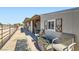 Well-maintained horse stalls with ample space, outdoor seating, and convenient access to the arena at 4075 W Torino Ave, Las Vegas, NV 89139