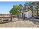 Small outbuilding with a fenced-in area, perfect for a workshop or storage at 4075 W Torino Ave, Las Vegas, NV 89139