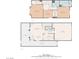 Two-story floor plan with the garage, dining room and living room on floor one at 4076 Rocky Beach Dr, Las Vegas, NV 89115