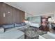 Elegant living space with open floor plan, modern furnishings, and partial kitchen view at 4381 W Flamingo Rd # 1102/1104, Las Vegas, NV 89103