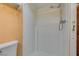 This bathroom features a tiled standing shower and neutral color walls at 516 Delfern Ln, Las Vegas, NV 89169