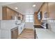 Updated kitchen with stainless steel appliances and views of the water at 5335 Rod Ct # 103, Las Vegas, NV 89122