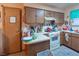 Kitchen area with appliances and counter space at 553 Dutchman Ave, Henderson, NV 89011