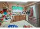 Kitchen with stainless steel appliances and ample countertop space at 553 Dutchman Ave, Henderson, NV 89011