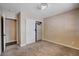 Bedroom featuring carpet and a closet with built-in drawers at 6117 Foxcroft Ave, Las Vegas, NV 89108